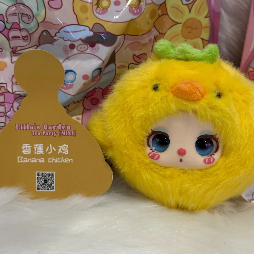 Liila’s garden tea party BANANA CHICKEN vinyl plush pendant new blind box - Picture 3 of 4
